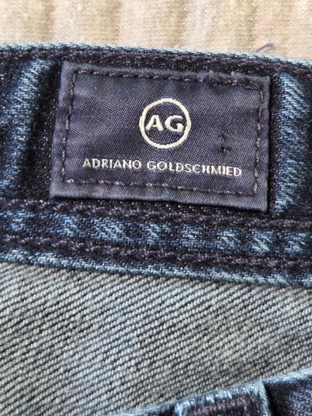 AG Adriano Goldschmied Matchbox Slim Straight Jeans Men's 34x30 Dark Wash USA Ma - Picture 2 of 11